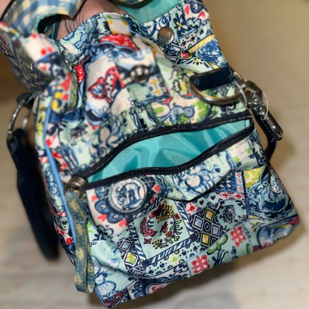 Oilily Vintage/RARE Blue Patterned Diaper Bag